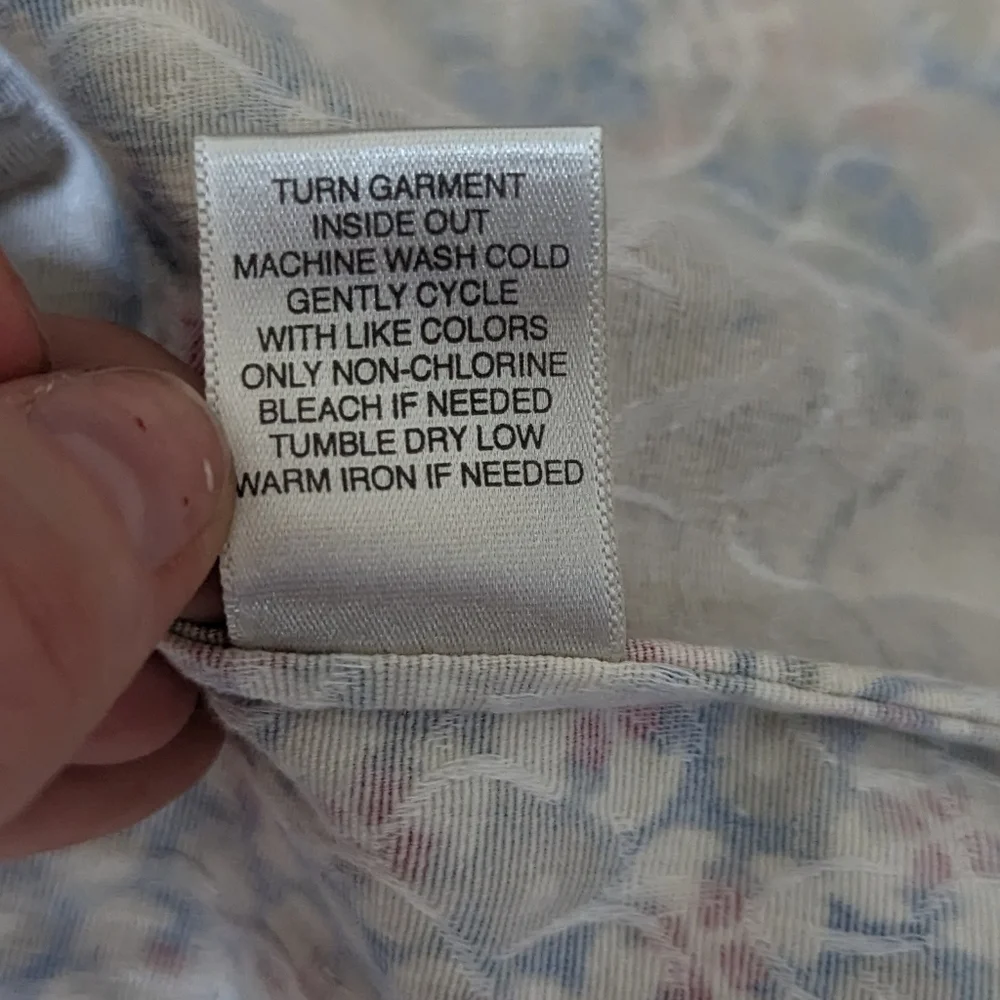 Christopher & Banks Stretch Cotton Multi Pattern Button Up Jacket Size L - Picture 9 of 13